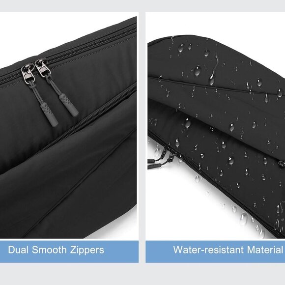 Crossbody Bag for Women Men Nylon Large Capacity Lightweight Unisex - Picture 5 of 7